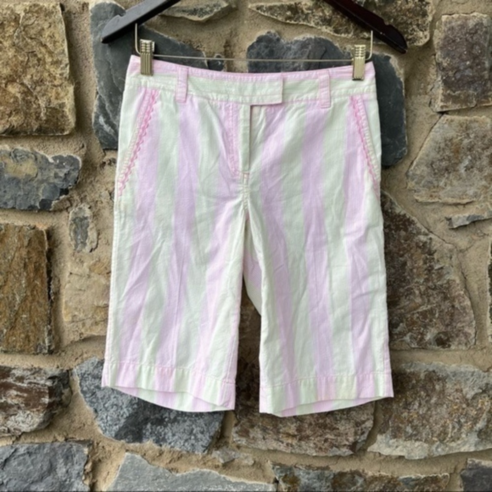 Lilly Pulitzer bermuda shorts soft stripes size 0